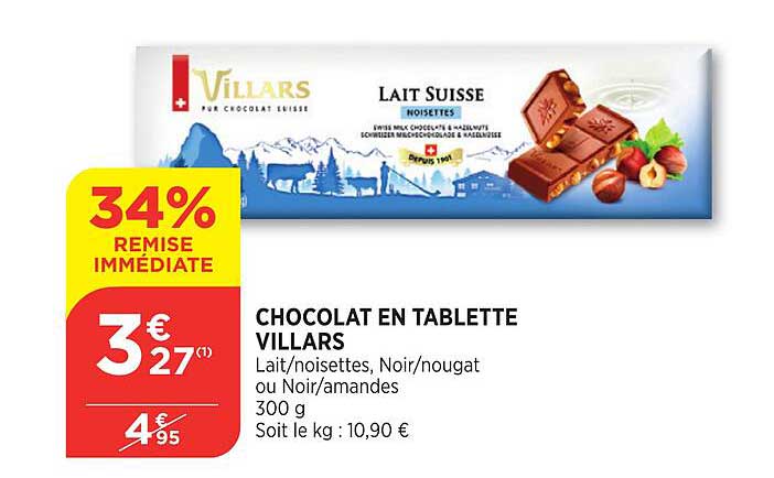 Chocolat En Tablette Villars