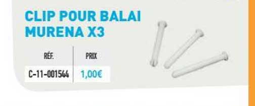 clip pour balai murena x3