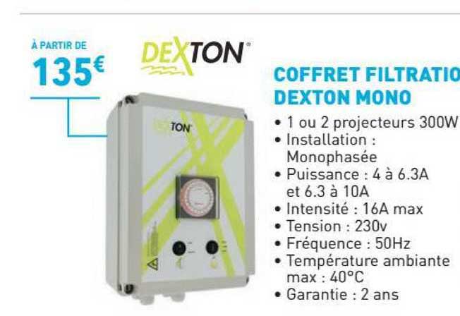 coffret filtration dexton mono