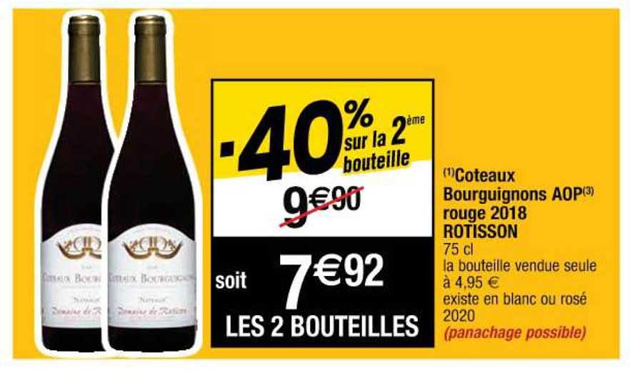 coteaux bourguignons aop rouge 2018 rotisson