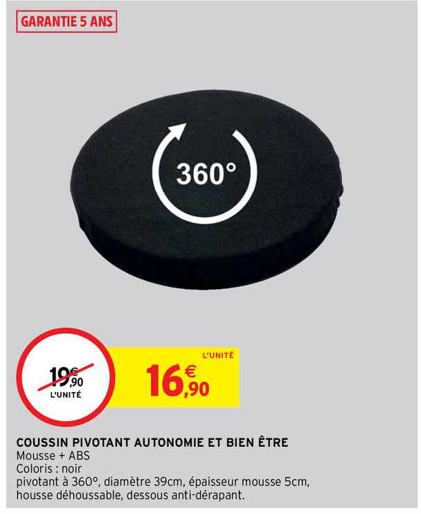 coussin picotant autonomie et bien être