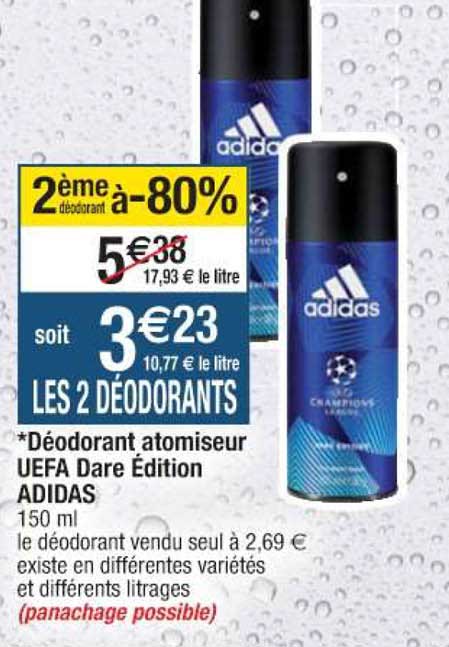 Déodorant Atomiseur Uefa Dare édition Adidas