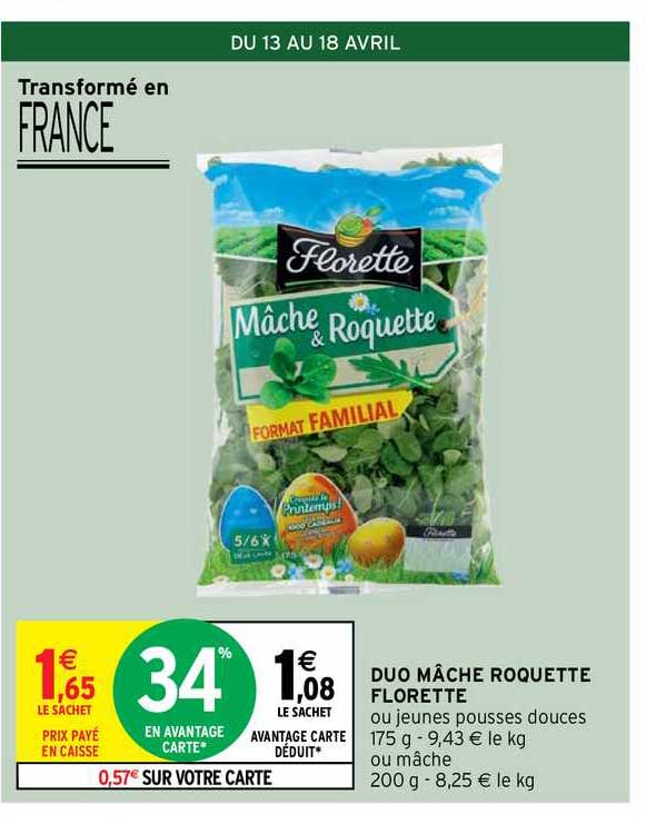 Duo Mâche Roquette Florette