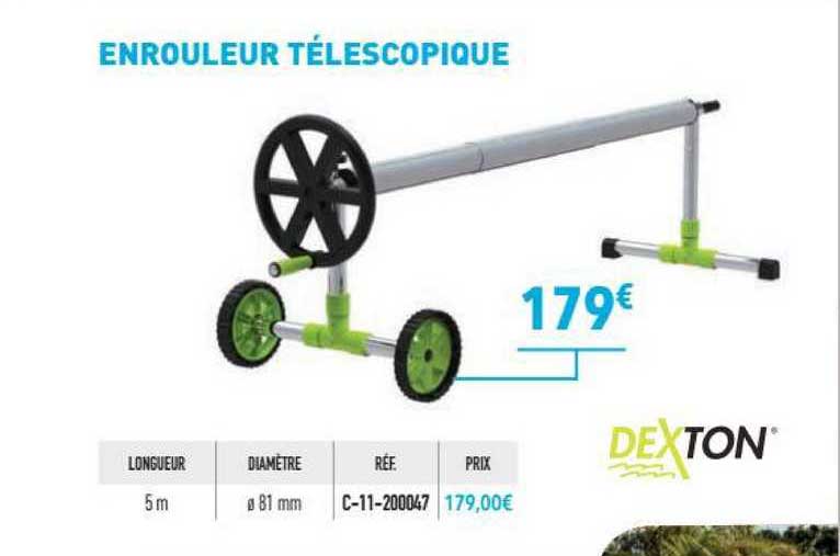 enrouleur télescopique dexton