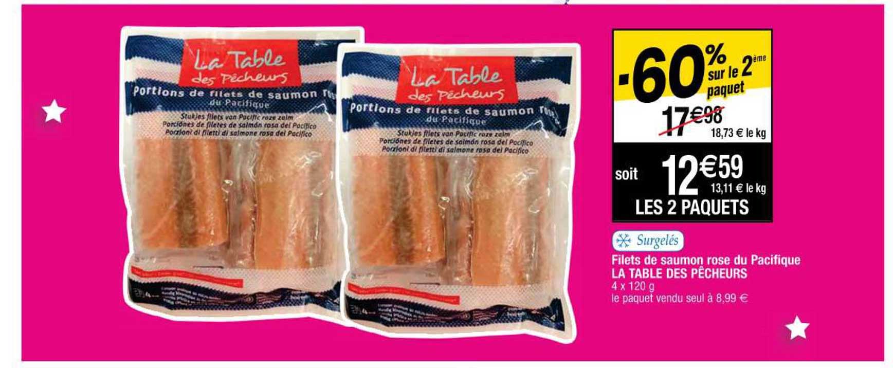 filets de saumon rose du pacifique la table des pêcheurs