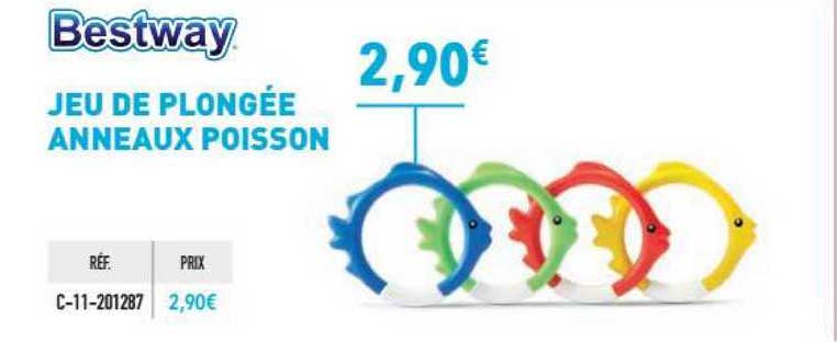 jeu de plongée anneaux poisson bestway