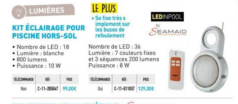 kit éclairage pour piscine hors-sol