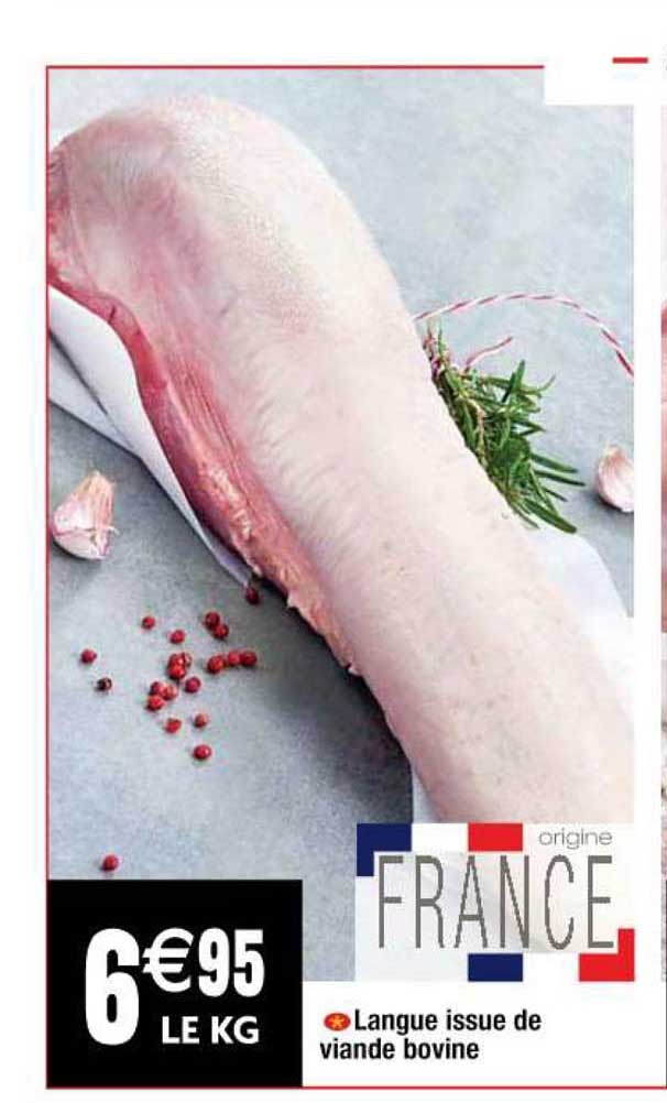 langue issue de viande bovine