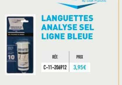 languettes analyse sel ligne bleue