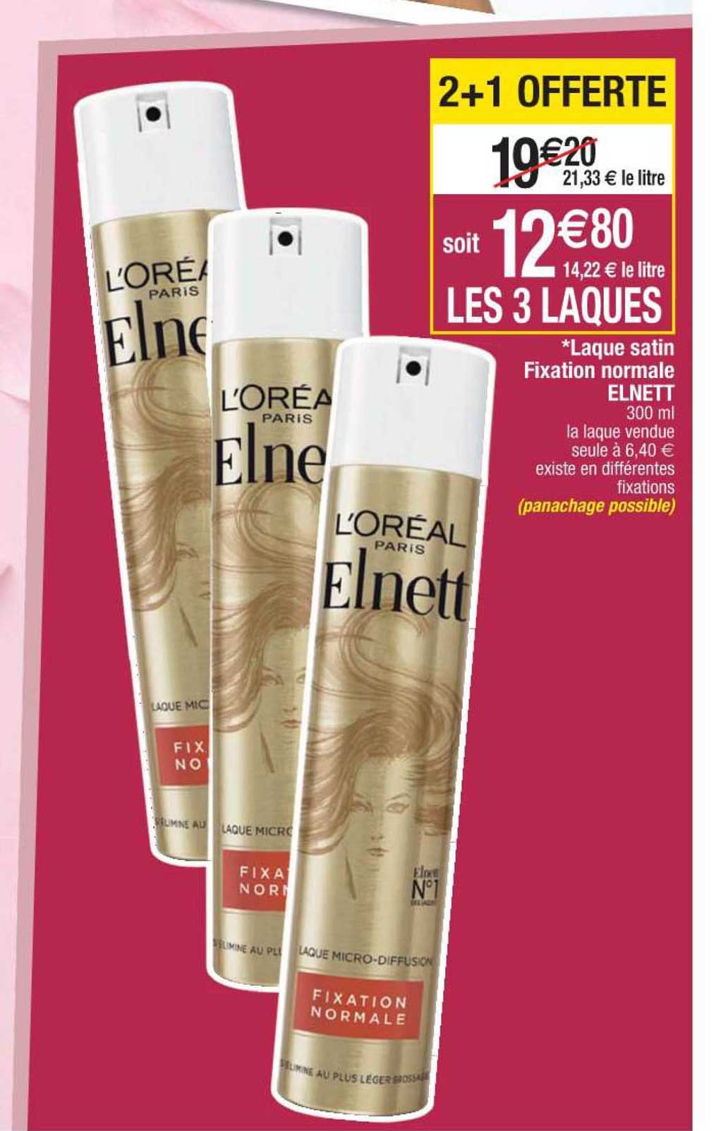 laque satin fixation normale elnett