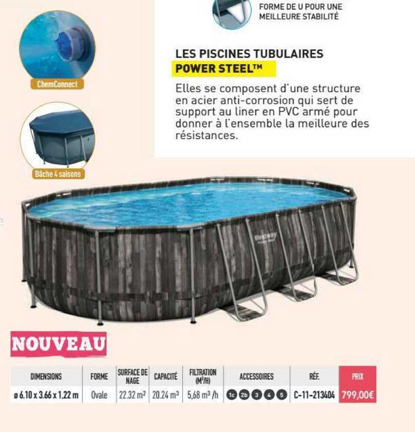 les piscines tubulaires power steel