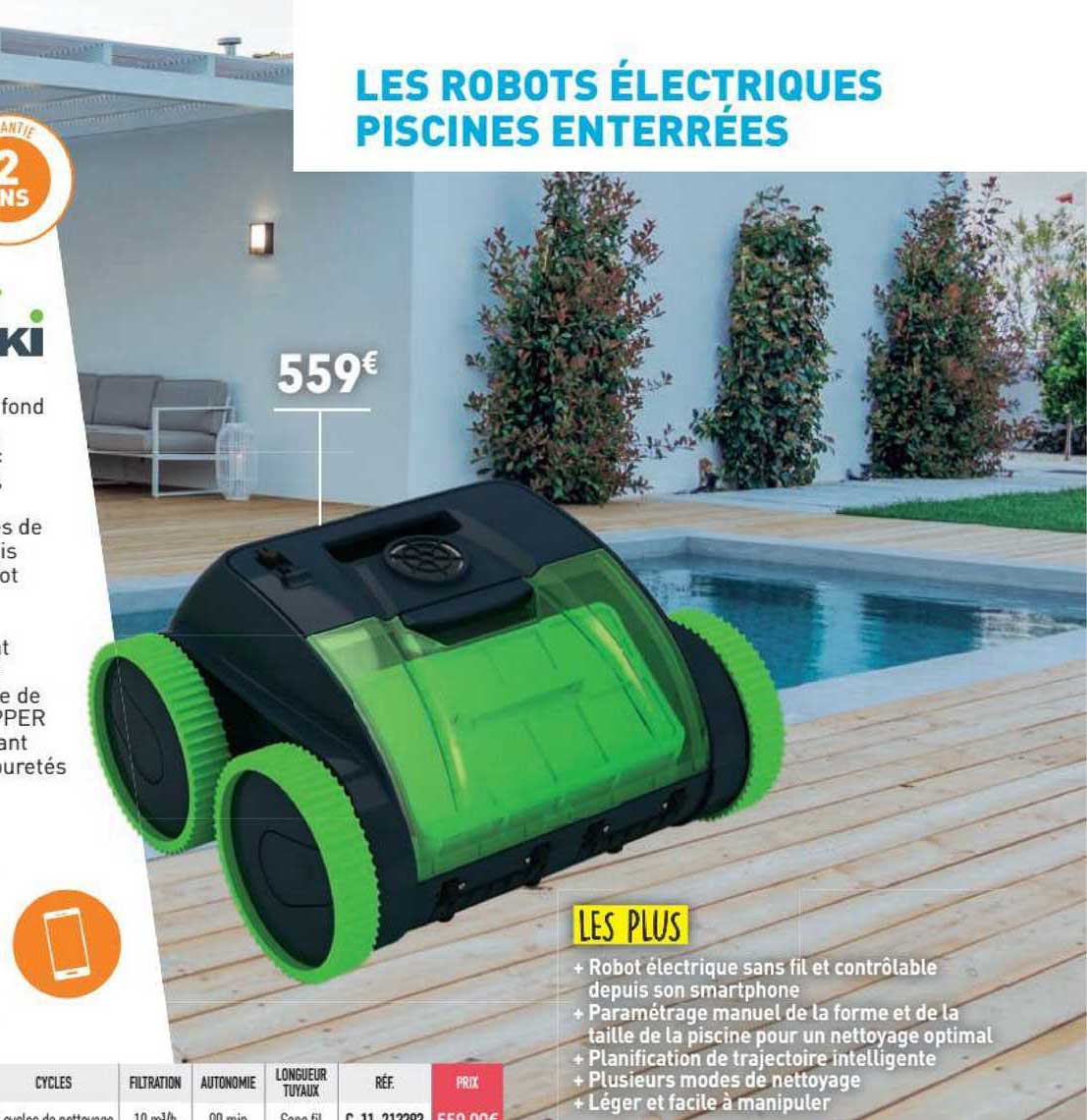 les robots électriques piscines enterrées