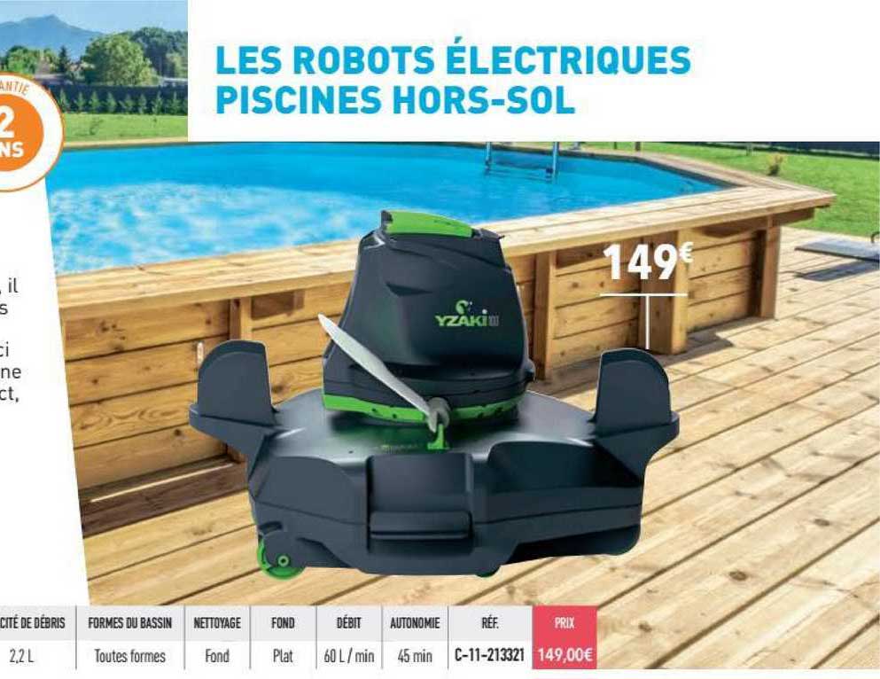 les robots électriques piscines hors-sol