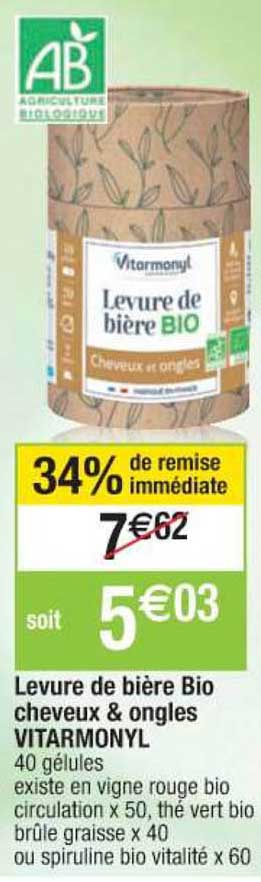 levure de bière bio cheveux & ongles vitarmonyl