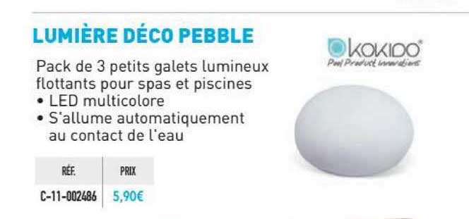 lumière déco pebble