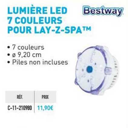 Lumière Led 7 Couleurs Pour Lay-z-spa Bestway