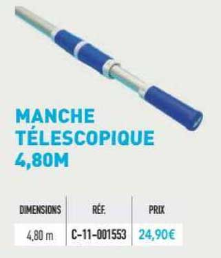 Manche Télescopique 4,80m