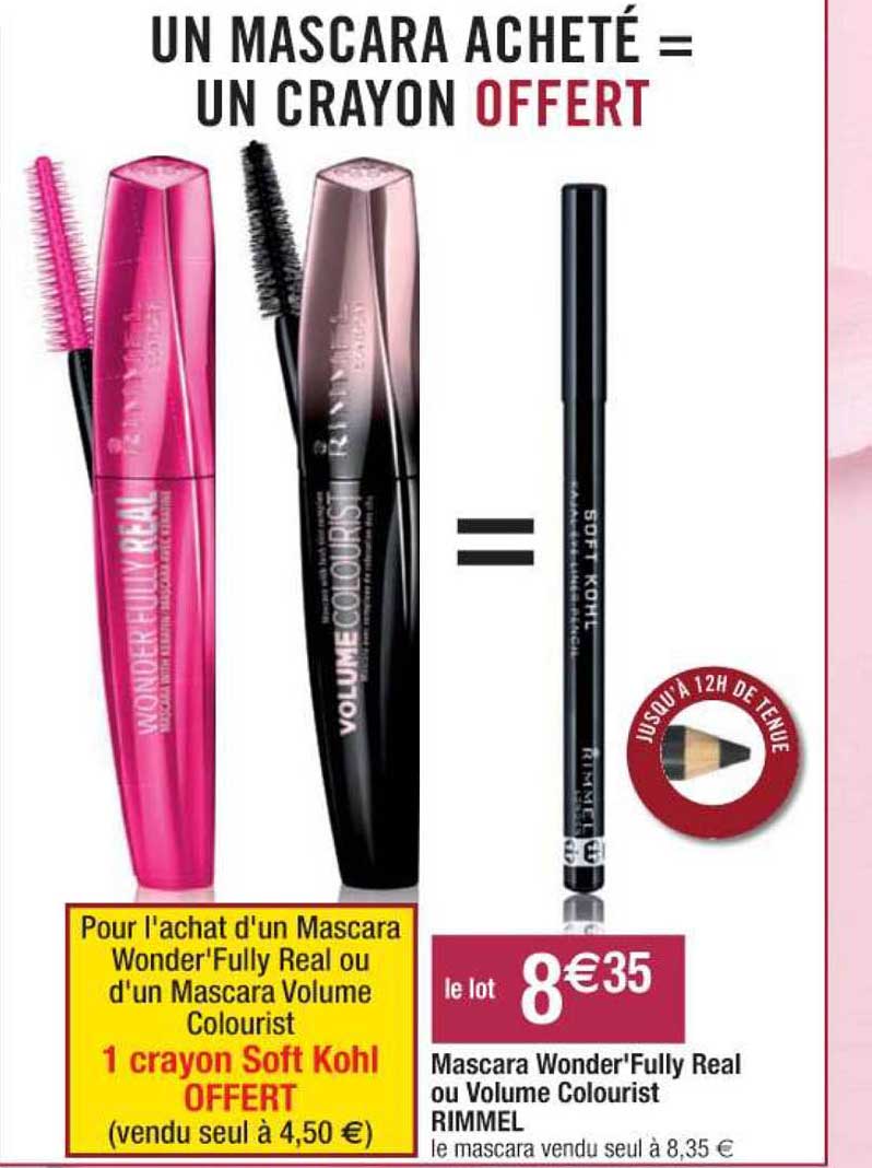 Mascara Wonder'fully Real Ou Volume Colourist Rimmel