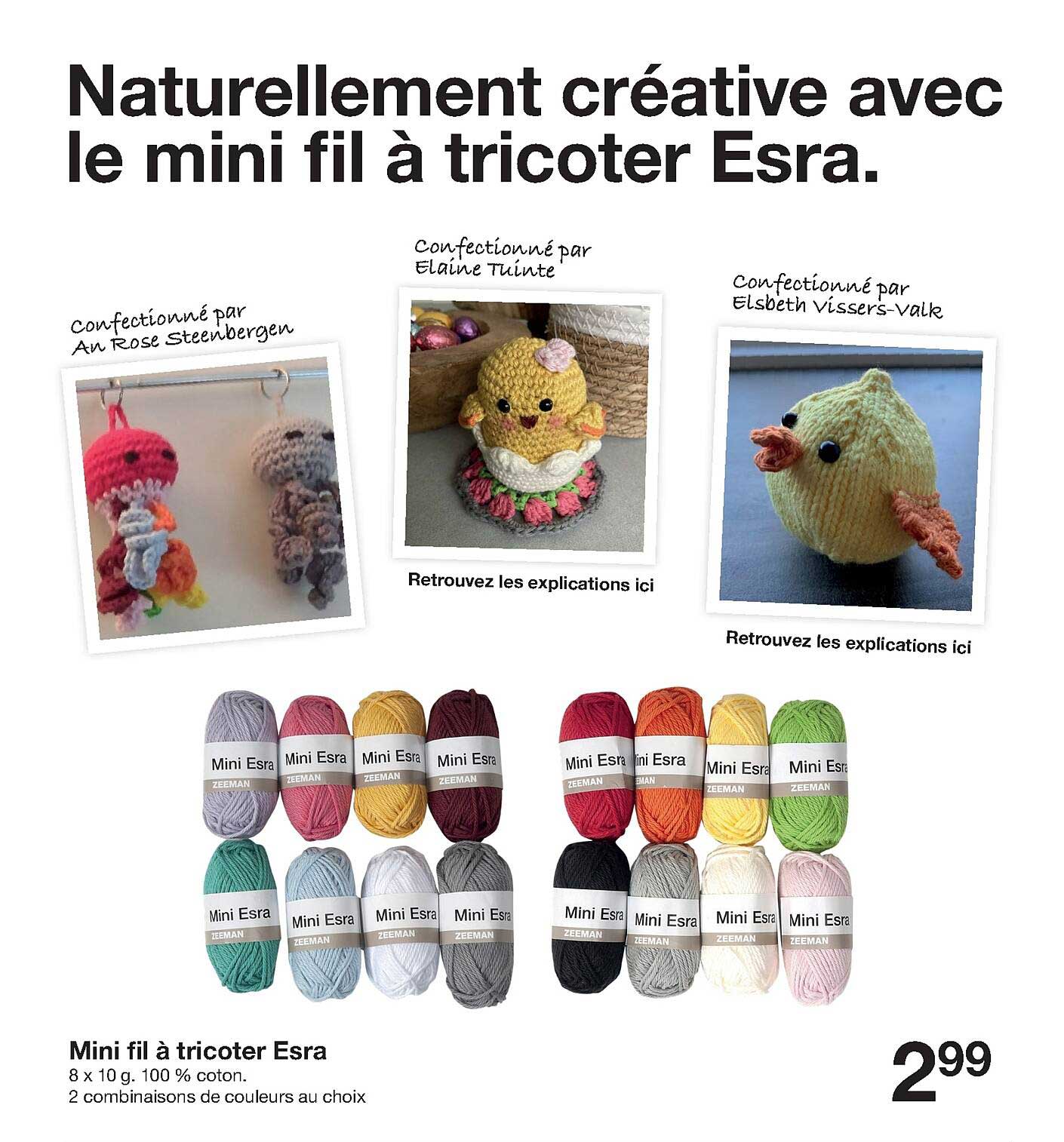 mini fil à tricoter esra