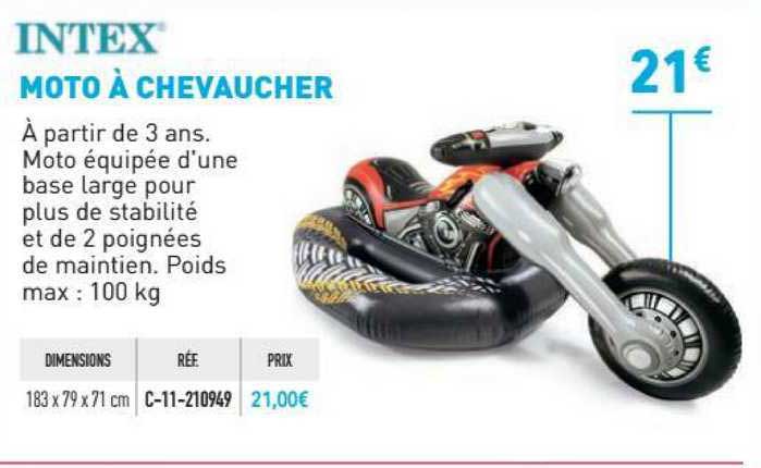 moto à chevaucher intex