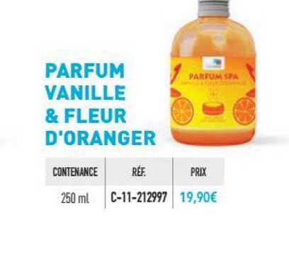 parfum vanille & fleur d'oranger