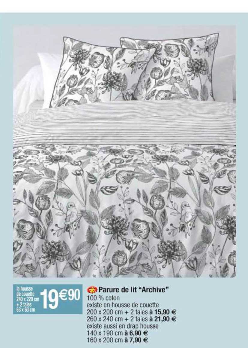Parure De Lit "archive"