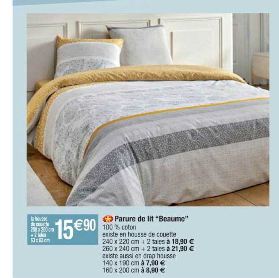 parure de lit "beaume"