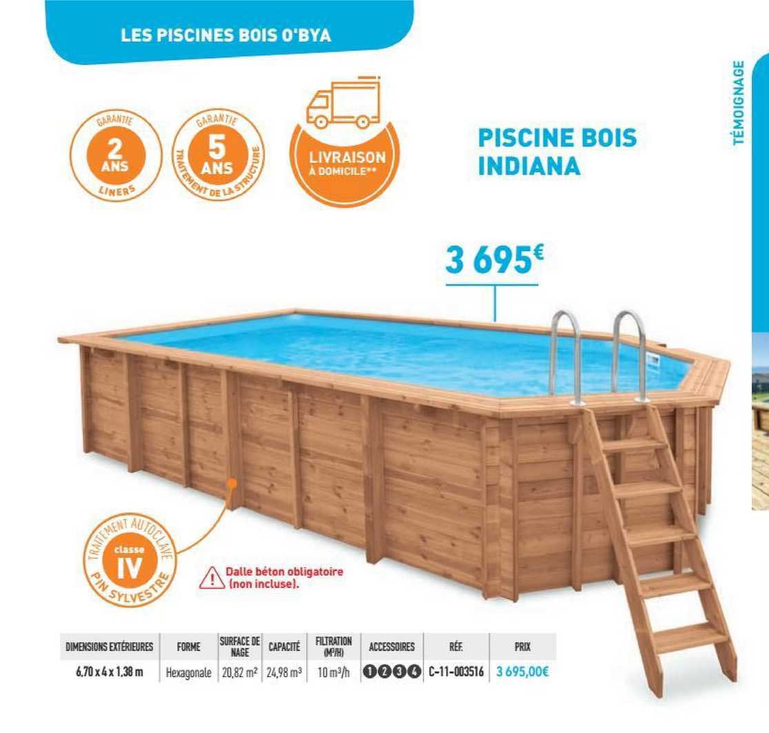 piscine bois indiana