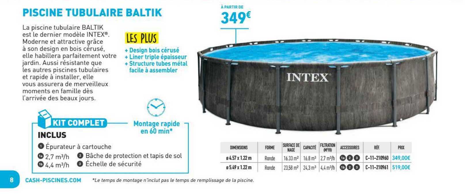 piscine tubulaire baltik