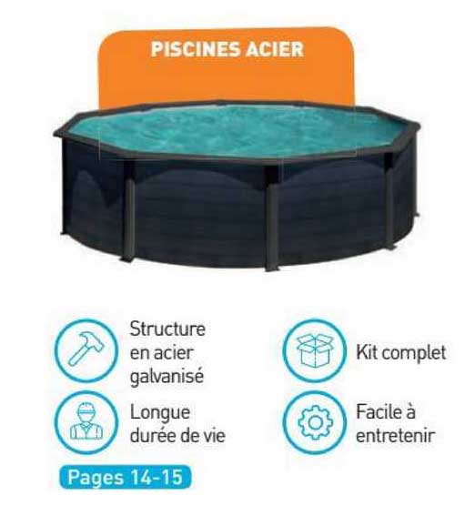 piscines acier
