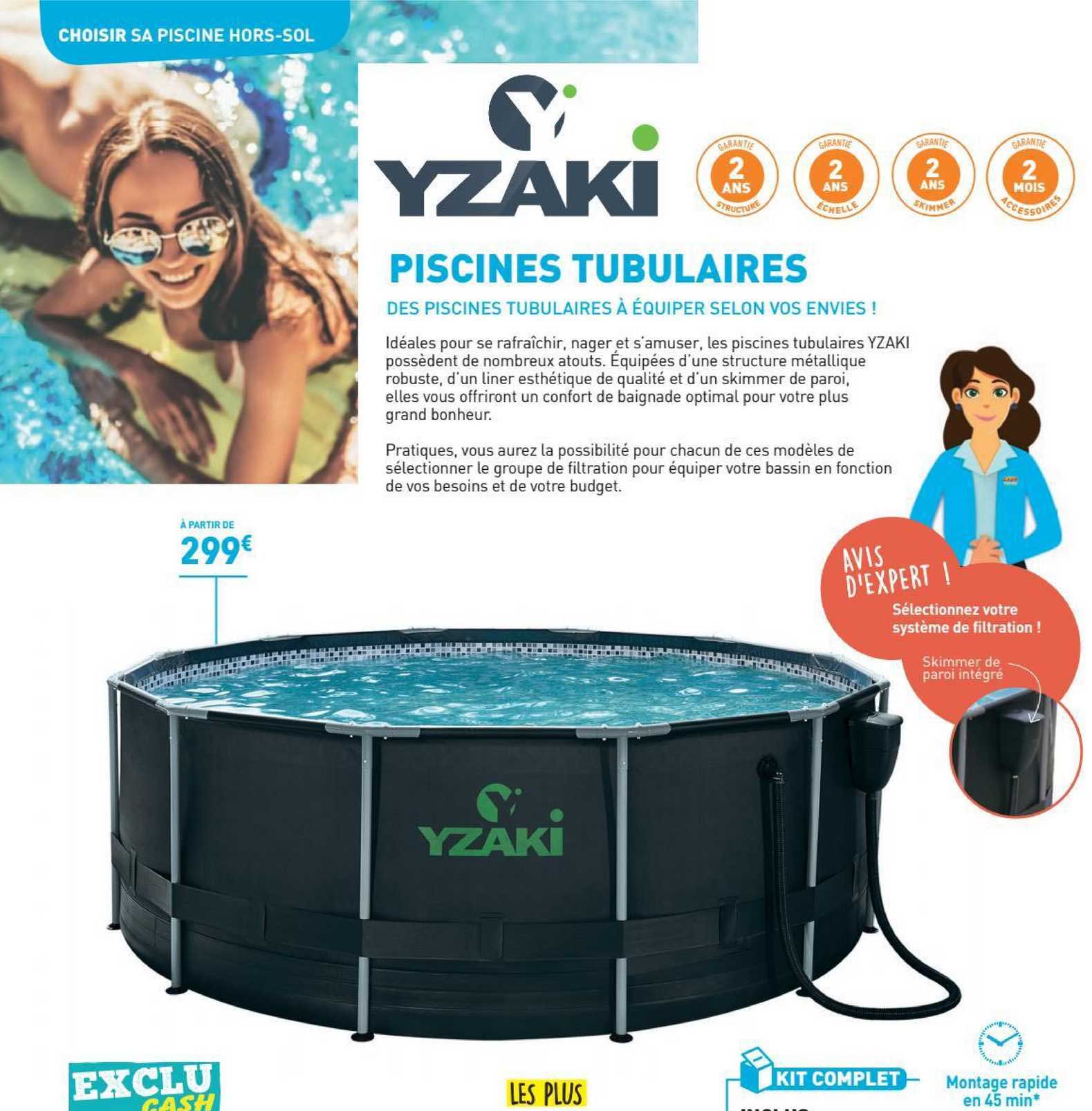 piscines tubulaires yzaki