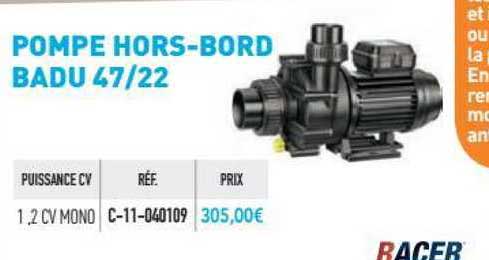 pompe hors-bord badu 47-22