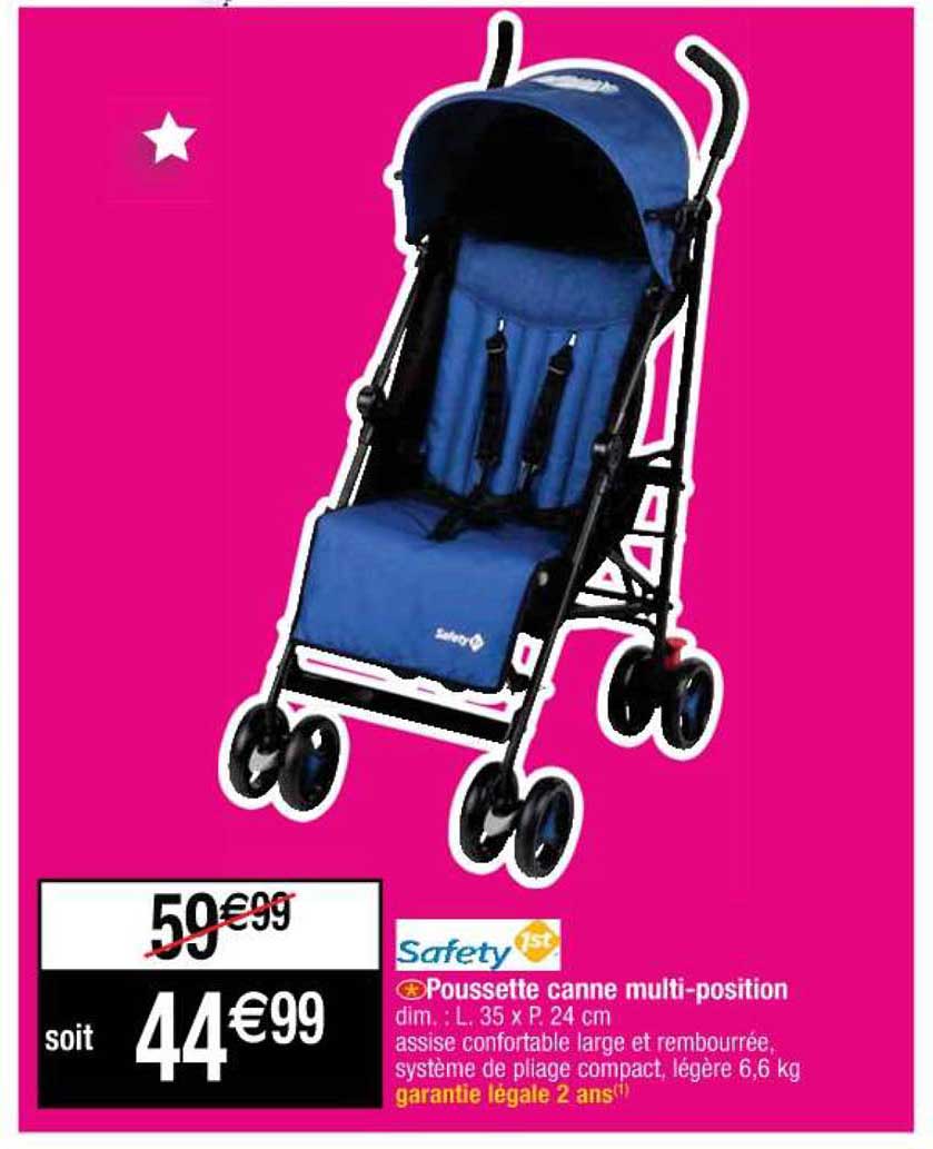 poussette canne multi-position safety 1st