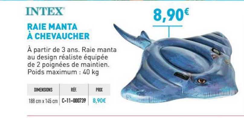 raie manta à chevaucher