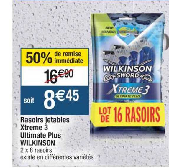 Rasoirs Jetables Xtreme 3 Ultimate Plus Wilkinson