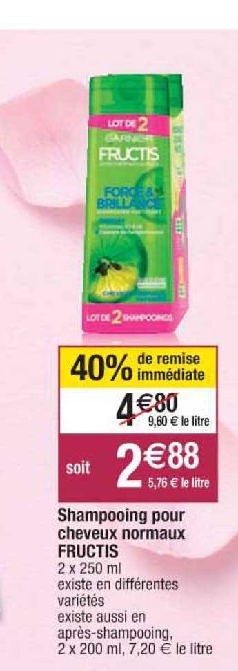 Shampooing Pour Cheveux Normaux Fructis