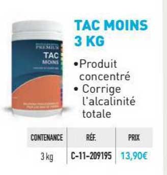 tac moins 3 kg