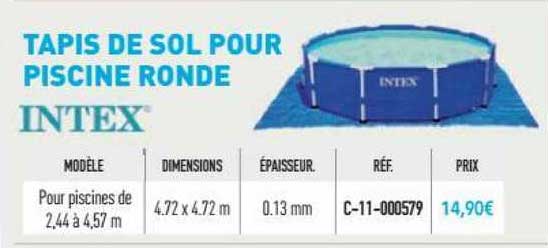 Tapis De Sol Pour Piscine Ronde Intex