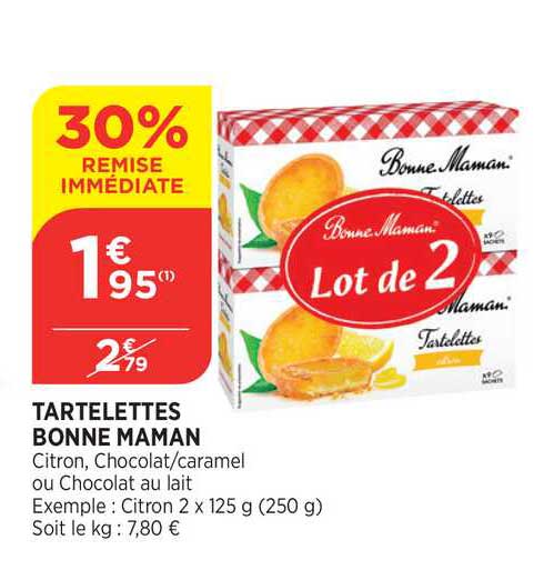 tartelettes bonne maman