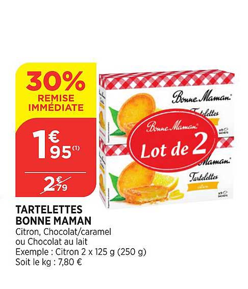 tartelettes bonne maman