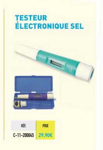 testeur électronique sel
