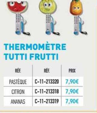 thermomètre tutti frutti