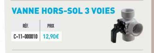 vanne hors-sol 3 voies
