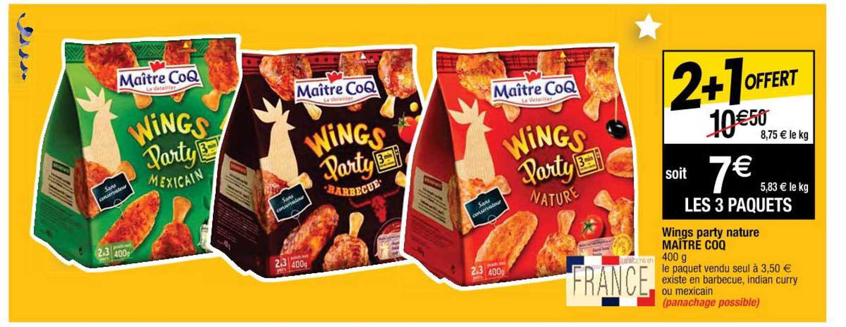 wings party nature maître coq