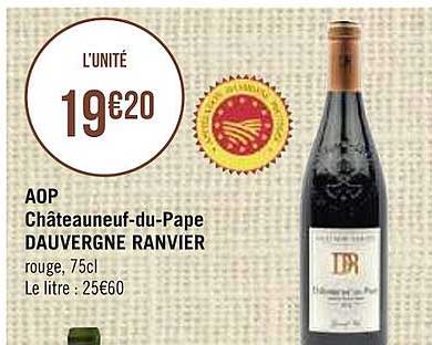 aop châteauneuf-du-pape dauvergne ranvier