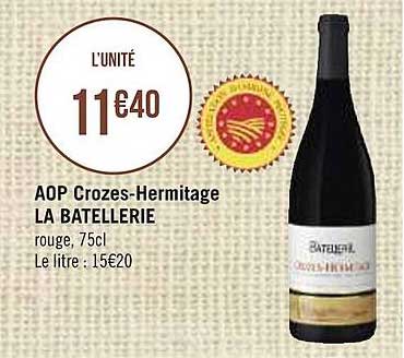 aop crozes-hermitage la batellerie