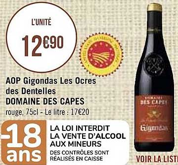 Aop Gigondas Les Ocres Des Dentelles Domaine Des Capes