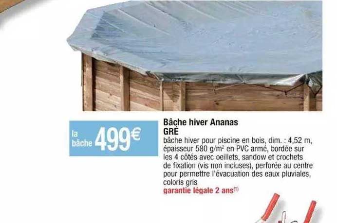 Bâche Hiver Ananas Gré