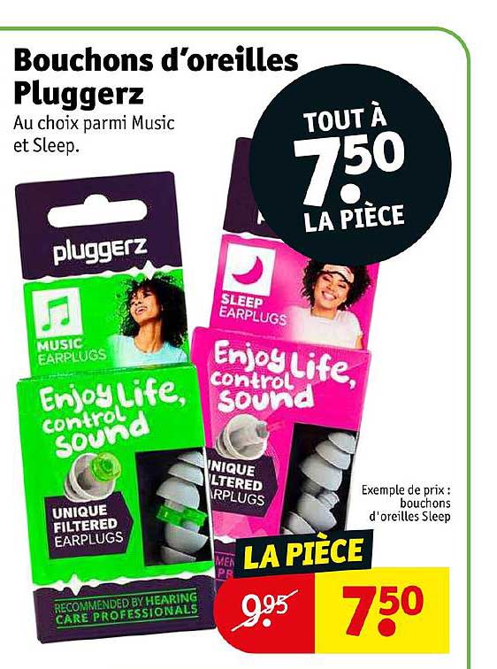 bouchons d'oreilles pluggerz