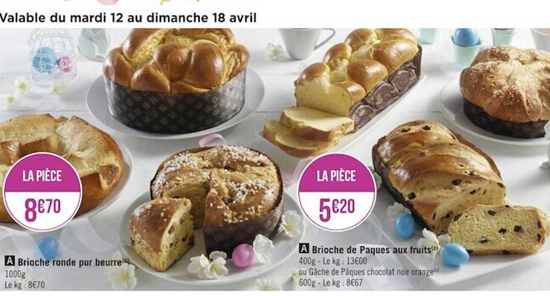 Brioche Ronde Pur Beurre, Brioche De Pâques Aux Fruits